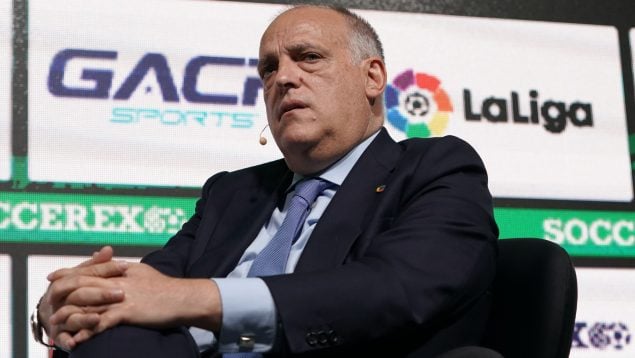 Javier Tebas, Precios Liga, piratería,