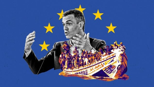 Pedro Sánchez, inmigración