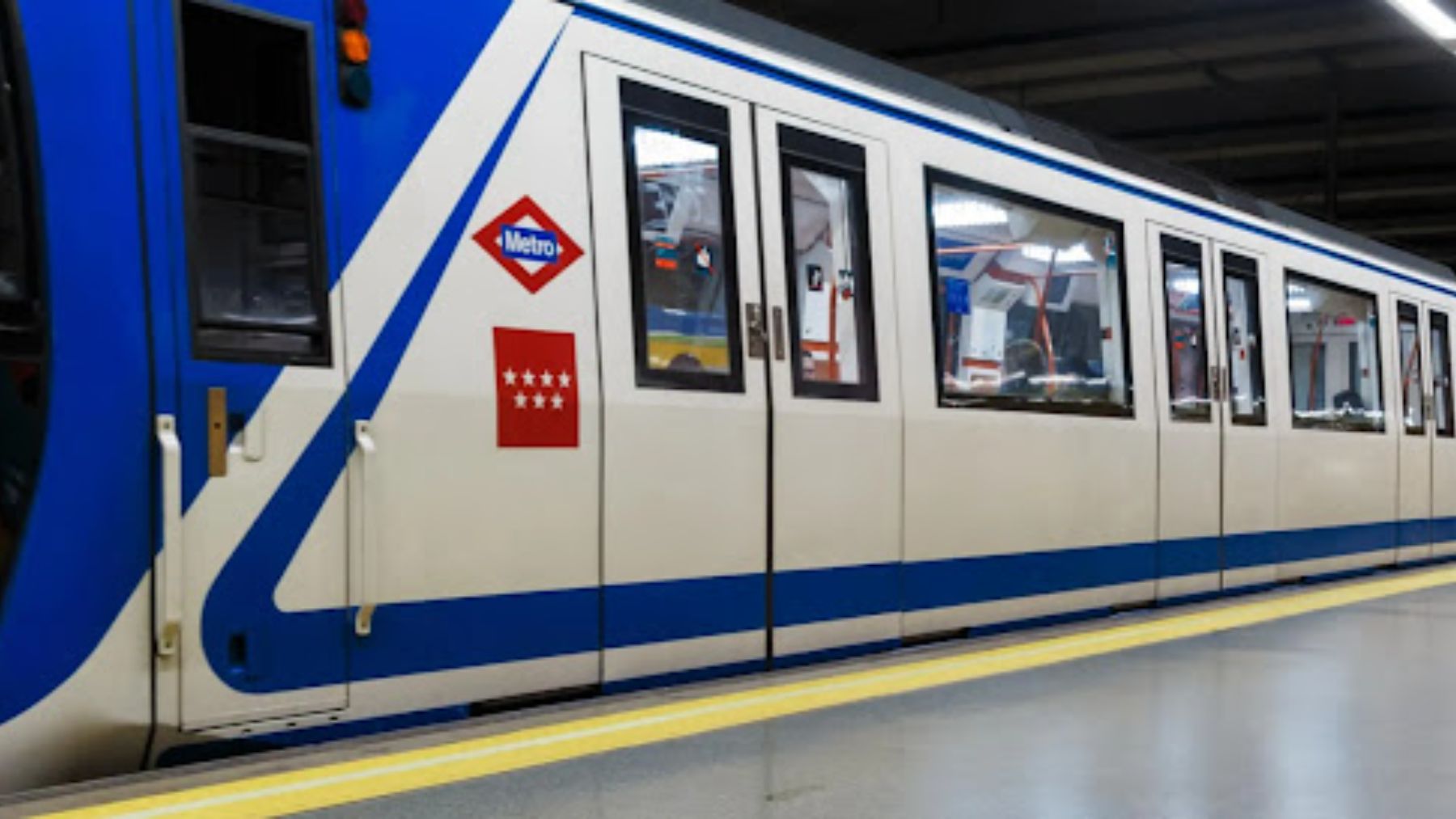 Convoy del metro de Madrid.