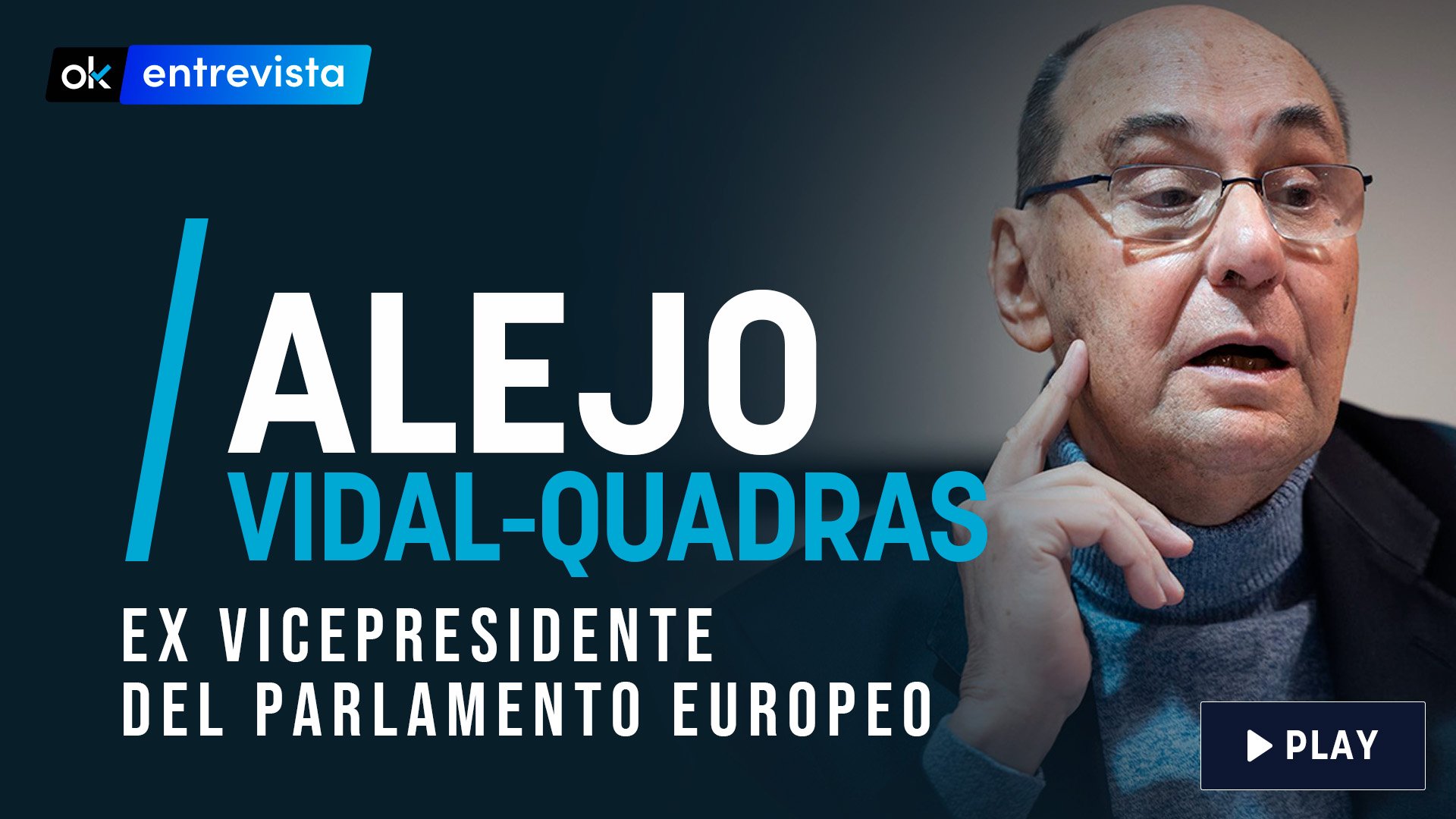 Alejo Vidal-Quadras, ex vicepresidente del Parlamento Europeo.