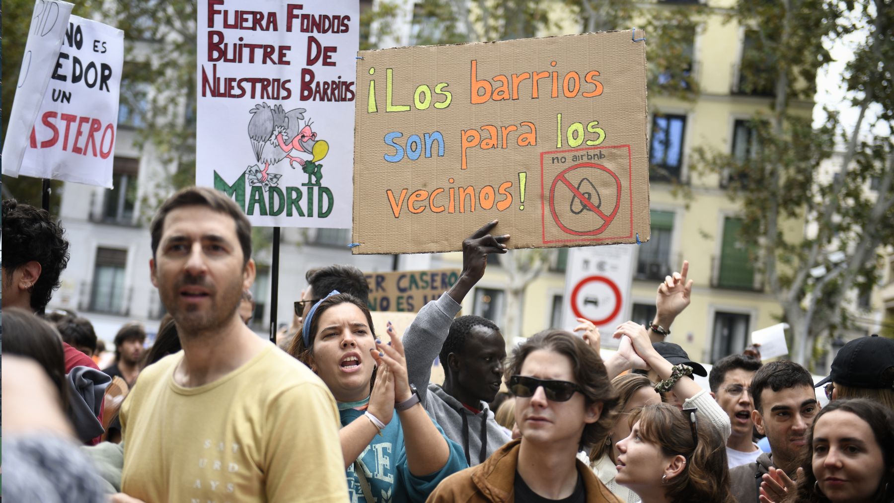 Personas en la manifestación de este domingo (Foto: EP).