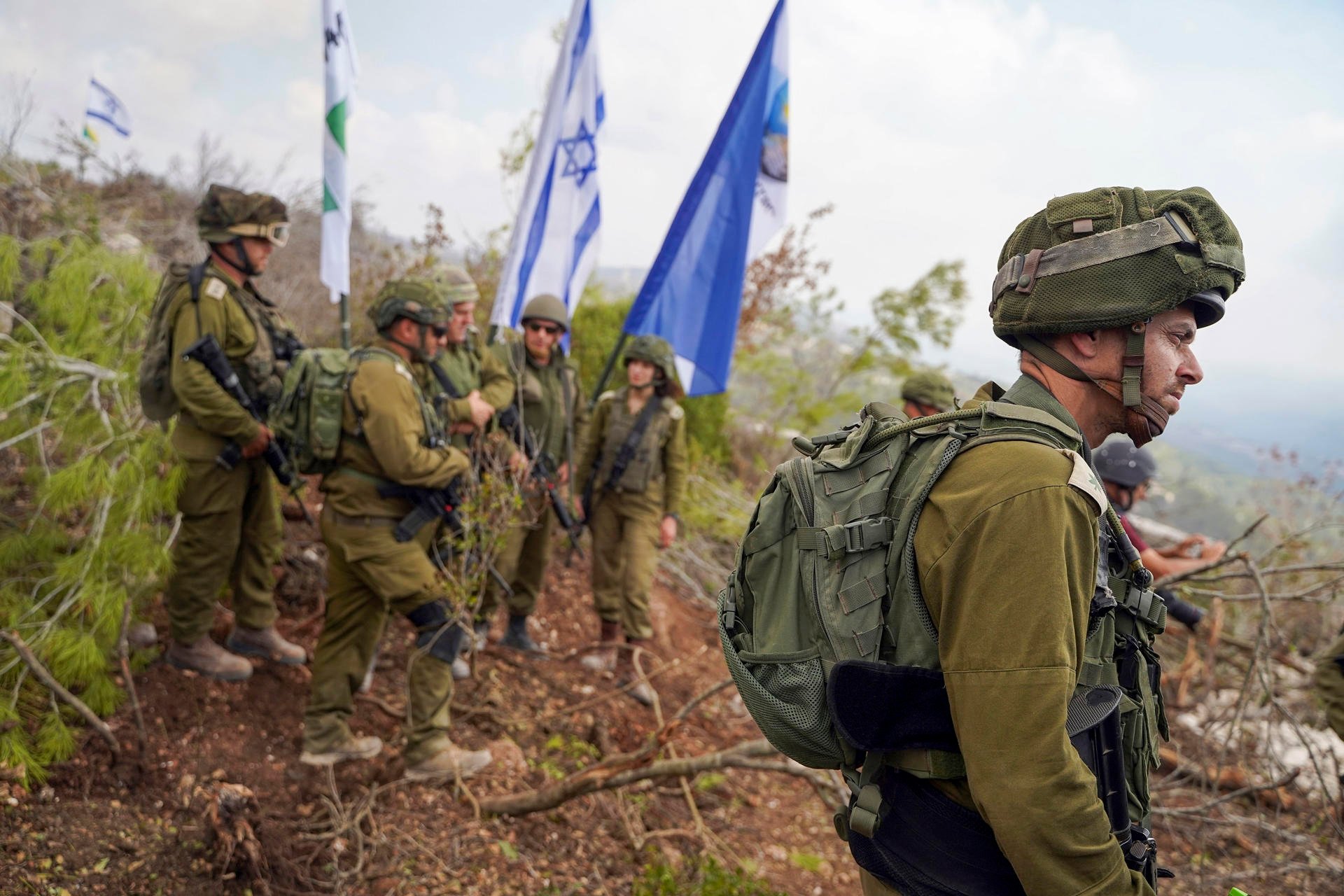 Soldados israelíes en el sur de Líbano. (FOTO: EFE)