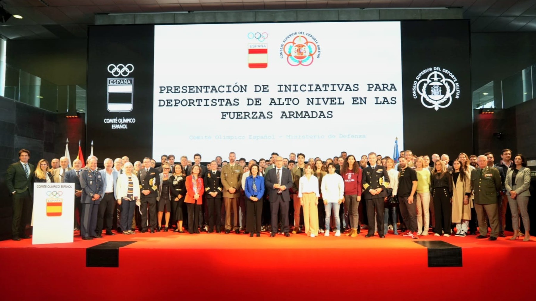 Alejandro Blanco y Margarita Robles presidieron el evento. (COE)