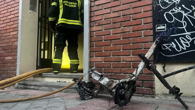 patinete eléctrico, Carabanchel, Madrid, incendio, batería