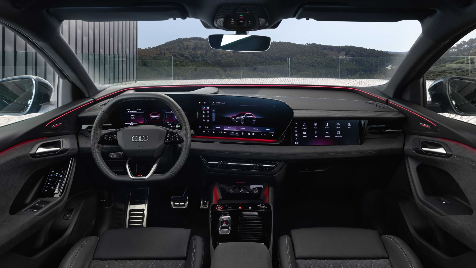 Interior del Audi Q6 e-tron