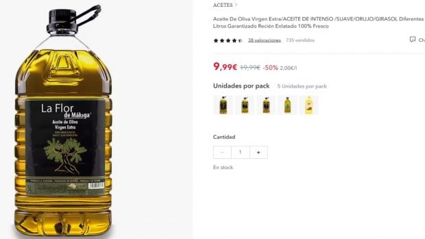 precio aceite de oliva