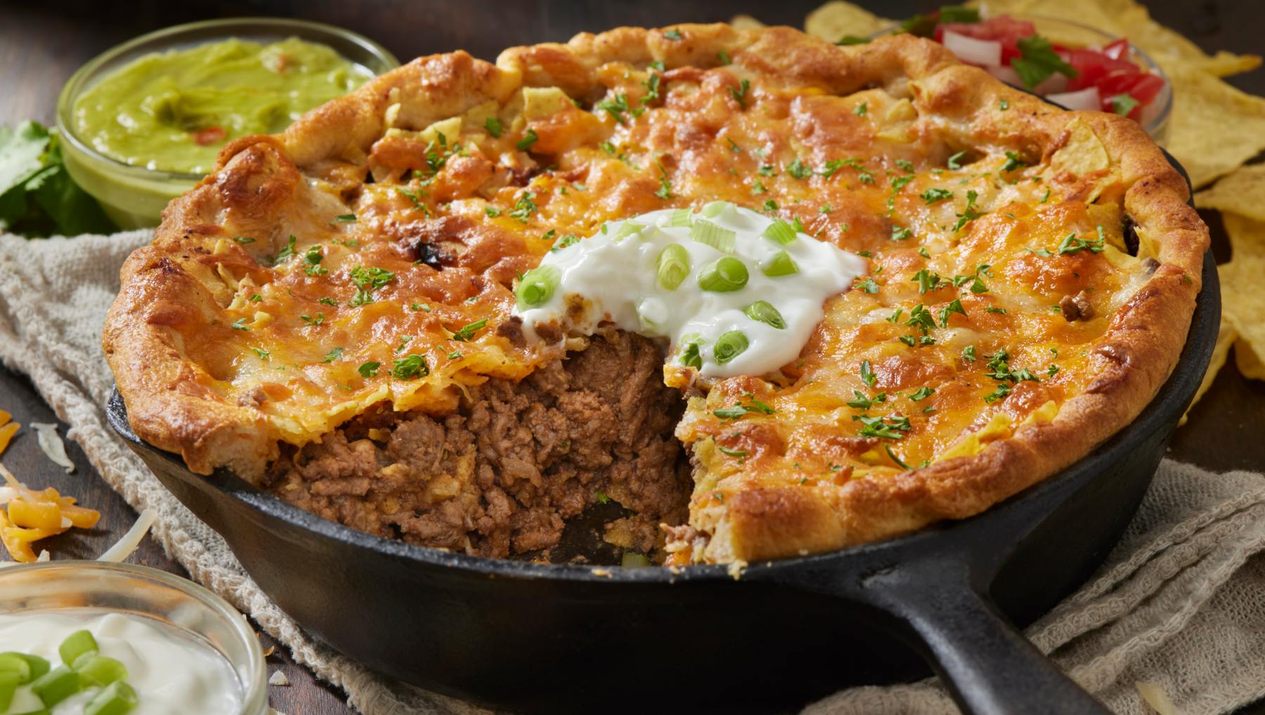 Pastel de patatas y carne.