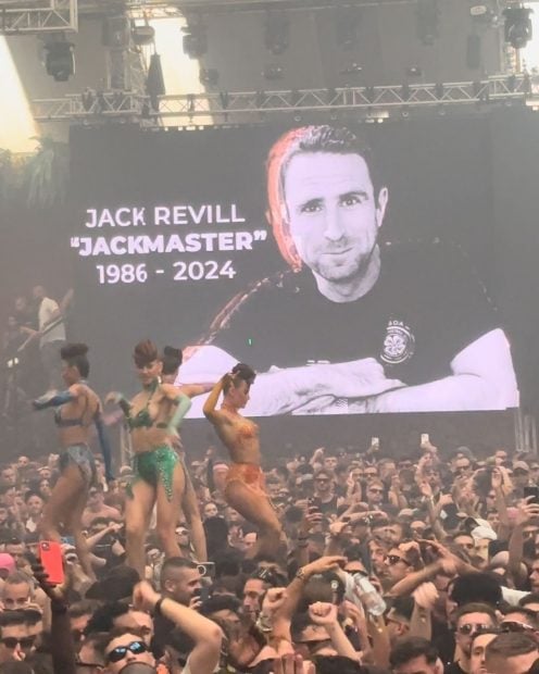 La discoteca Amnesia ha recordado a Jackmaster durante su fiesta de cierre de temporada este fin de semana (Instagram: Luca Dea).