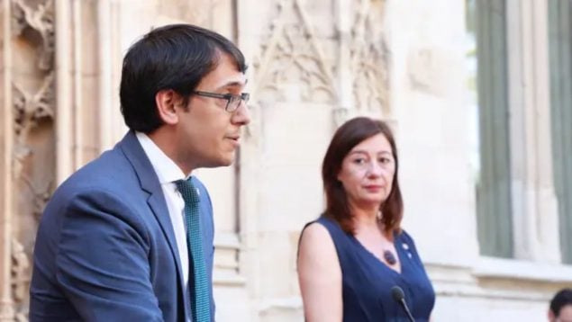 Iago Negueruela y Francina Armengol durante la pasada legislatura en Baleares.