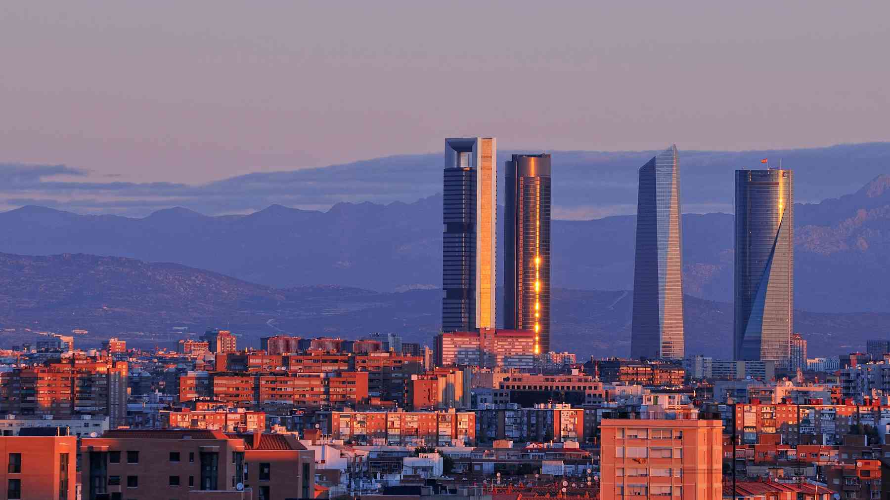 Atardecer en Madrid.