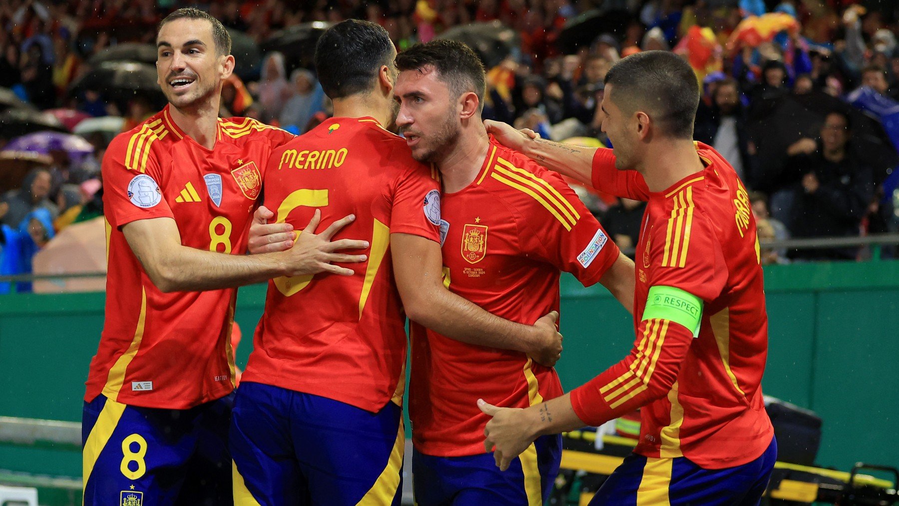 España goleó a Serbia. (Getty)