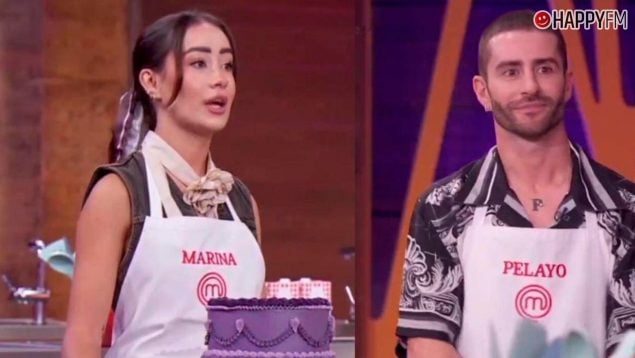 Marina Rivers y Pelayo Díaz en 'MasterChef Celebrity 9'. (RTVE)