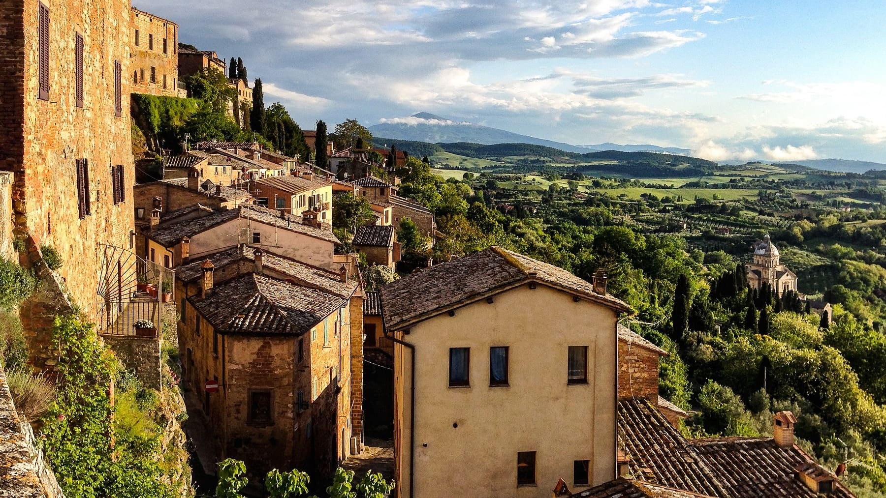 Pueblo de la Toscana.