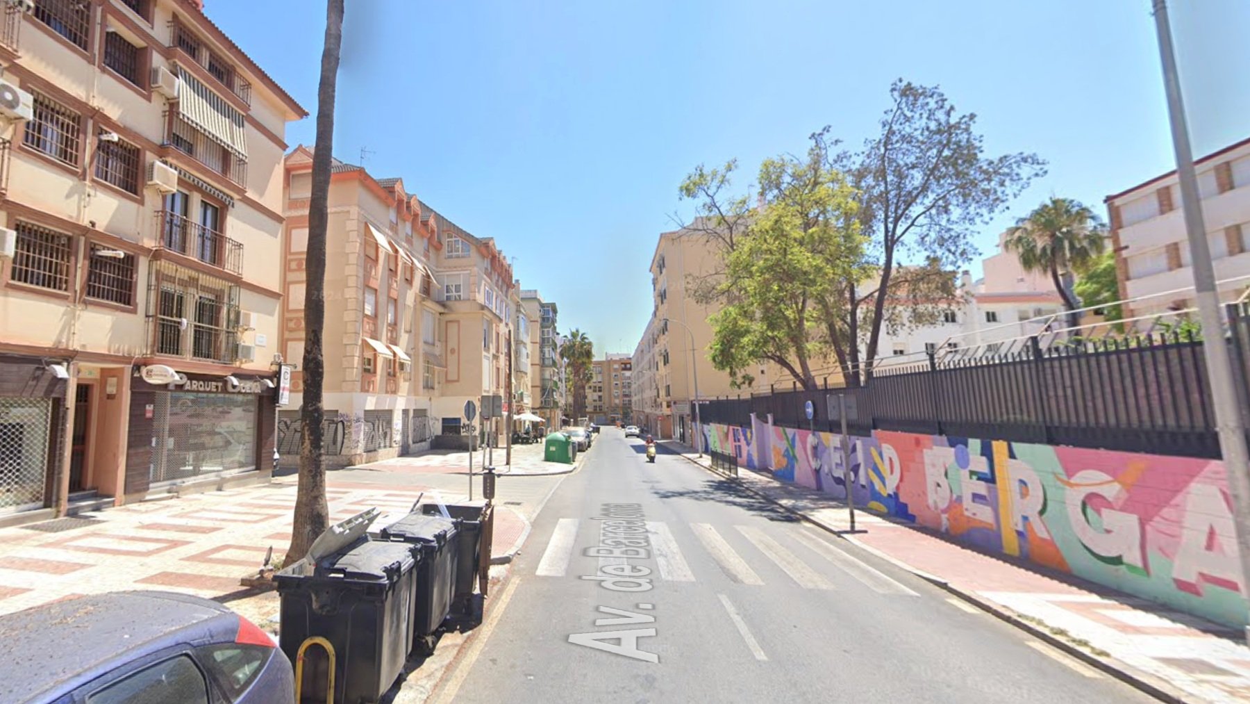 Avenida de Barcelona de Málaga, a la altura del atropello.