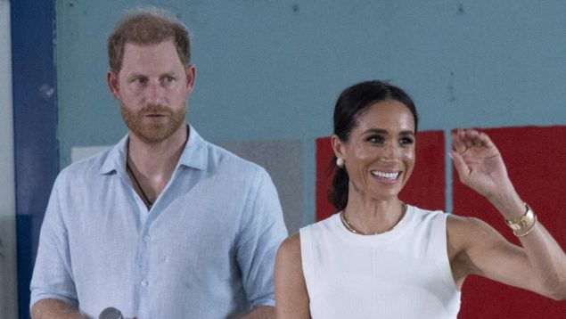 El príncipe Harry con Meghan Markle en un acto público