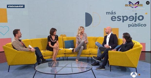 Gonzalo Miró es uno de los colaboradores de Espejo Público en el segundo tramo del programa (Atresmedia).