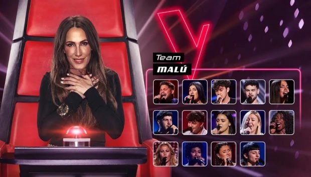 Así queda el equipo completo de Malú para La Voz 2024 (Atresmedia).