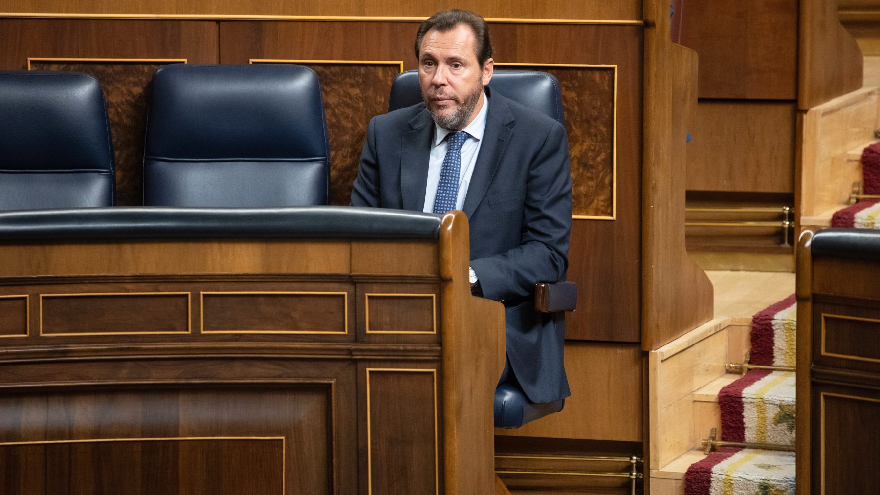 El ministro de Transportes, Óscar Puente, en el Congreso. (Foto: EP)