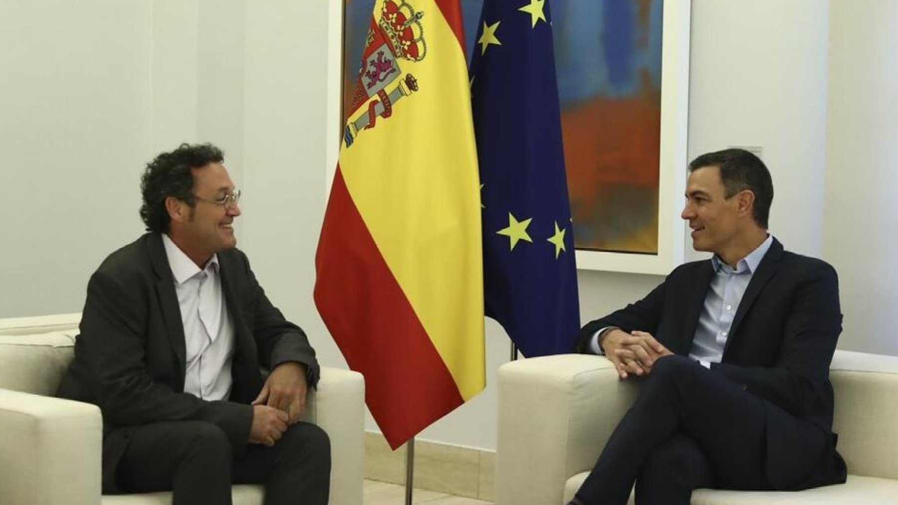 Pedro Sánchez y el fiscal general, Álvaro García Ortiz.