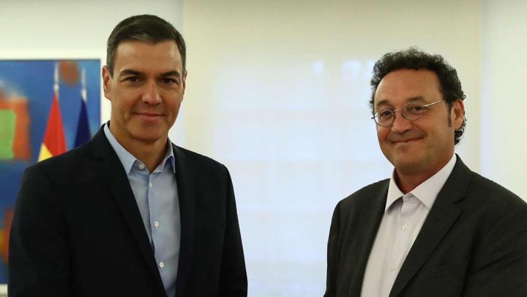 Pedro Sánchez y el fiscal general, Álvaro García Ortiz.