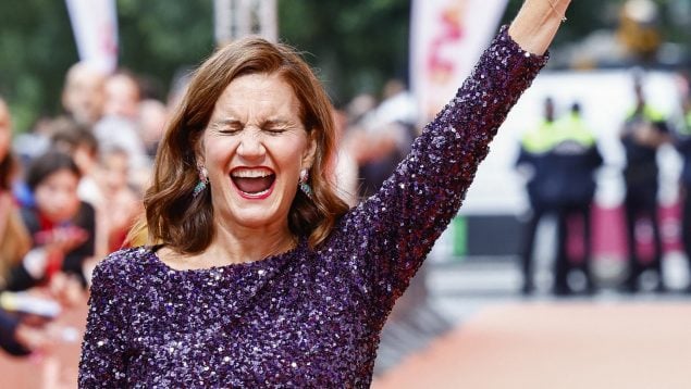 Samantha Vallejo-Nágera en una presentación en San Sebastián