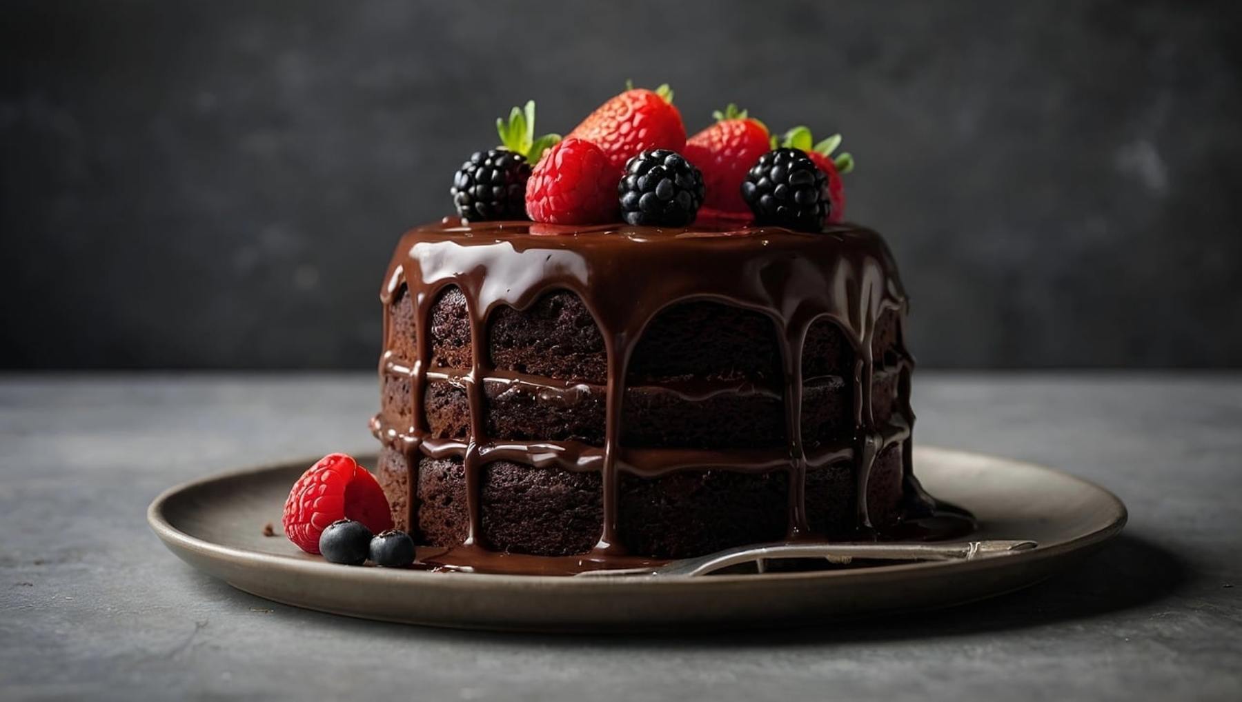 Tarta de chocolate sin harina.