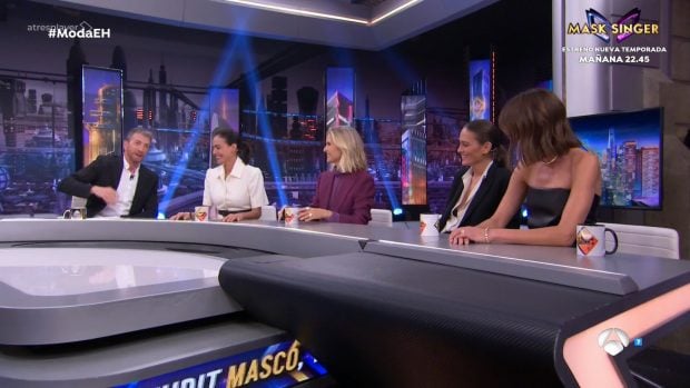 Inés Sastre, Judit Mascó, Laura Ponte y Nieves Álvarez en su visita a El Hormiguero (Atresmedia).