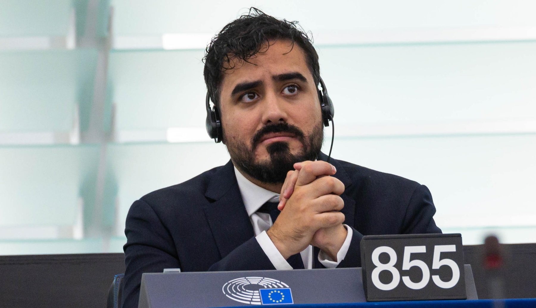 Alvise Pérez en el Parlamento Europeo. (EFE)