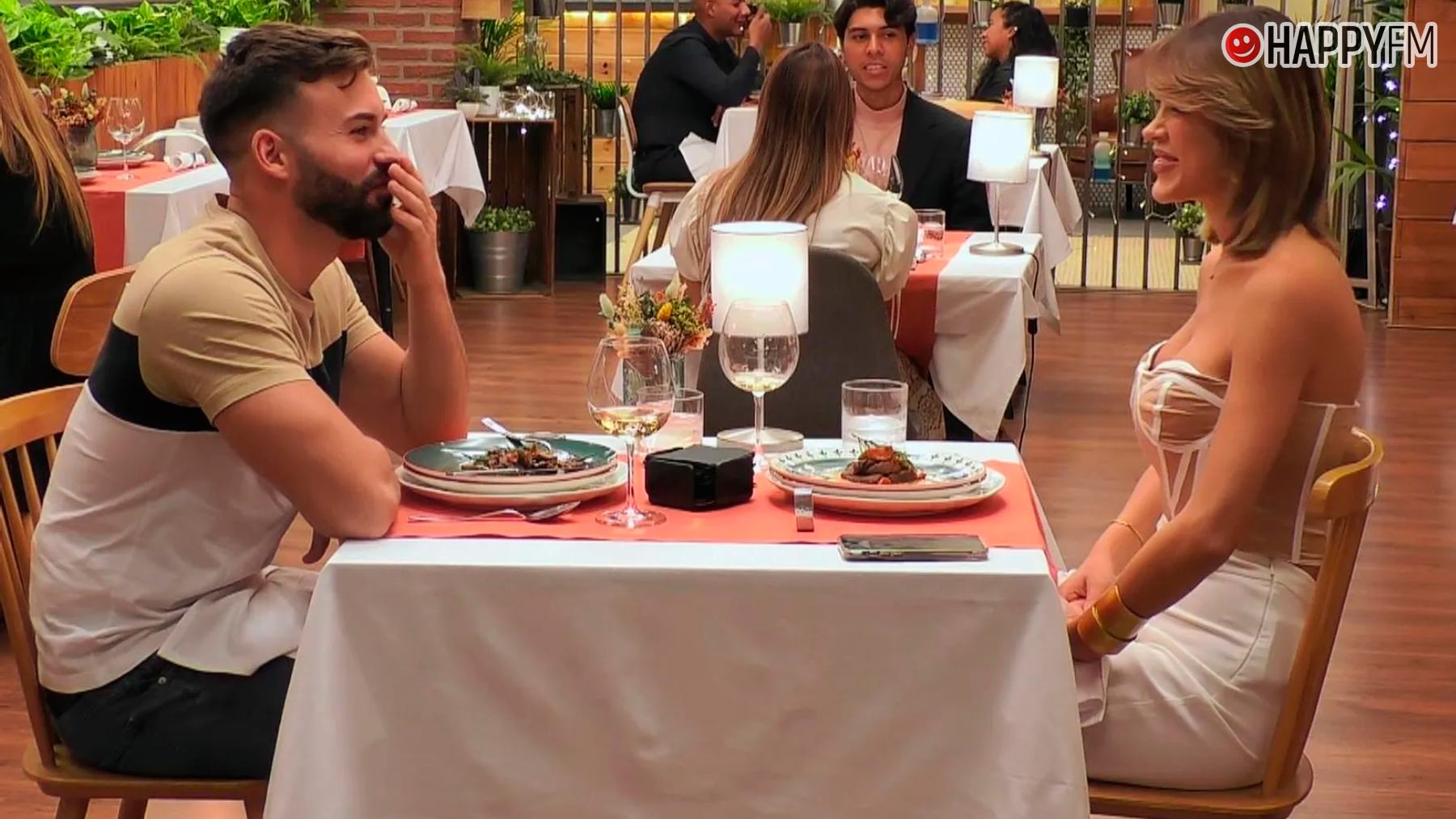 Rubén y Brenda, participantes de First Dates. (Mediaset)