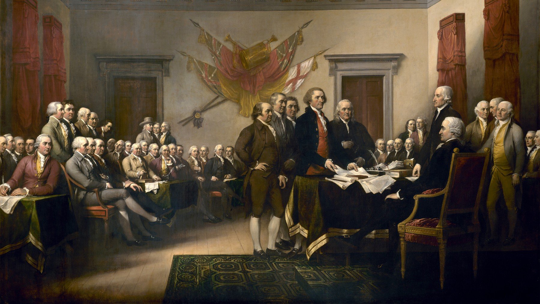 Declaración de independencia. (John Trumbull – US Capitol)