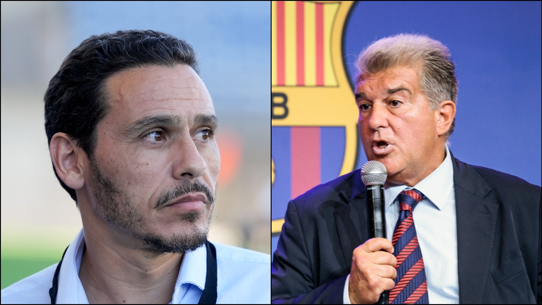 José María del Nido Carrasco y Joan Laporta. (Europa Press)