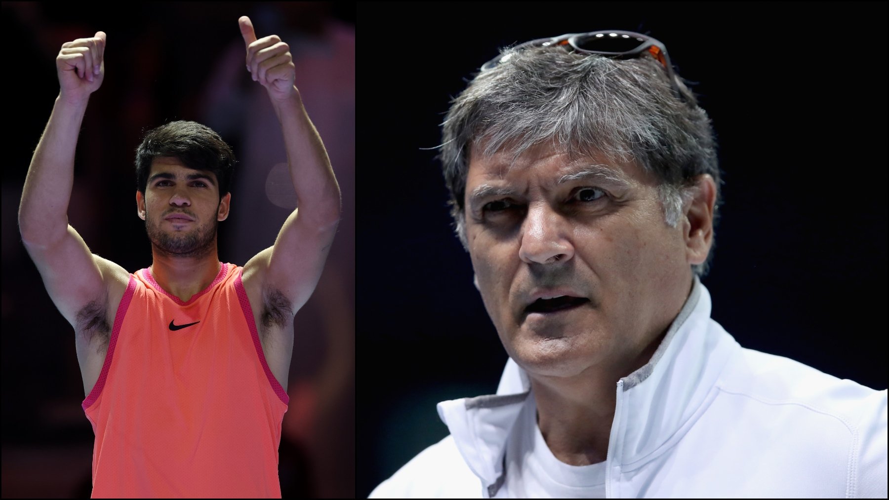 Toni Nadal y Carlos Alcaraz. (Getty)