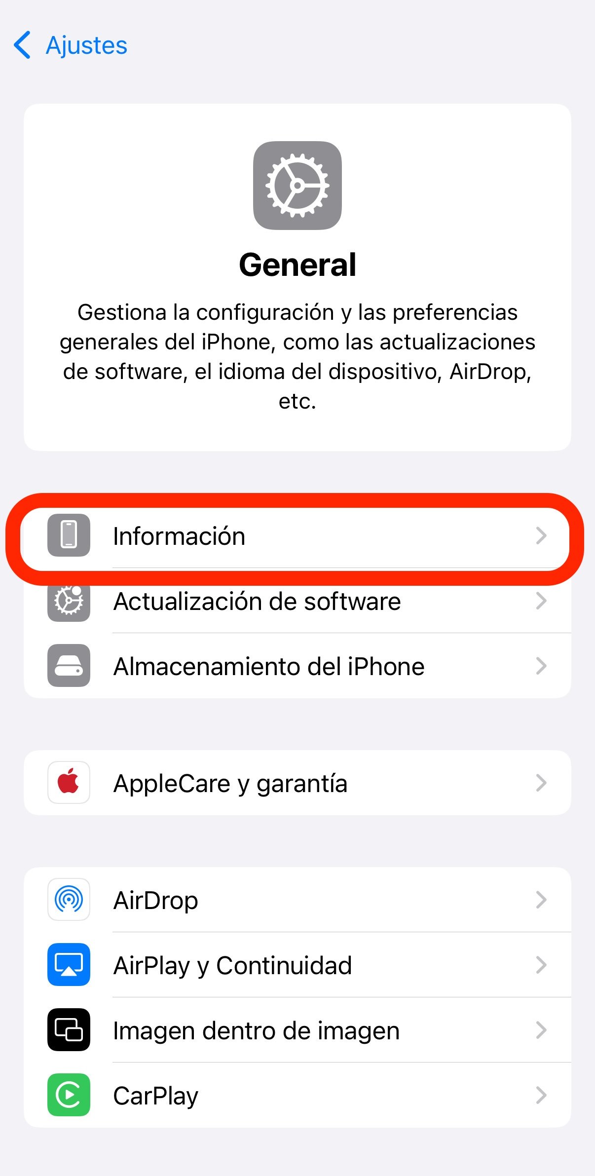 cambiar nombre iPhone