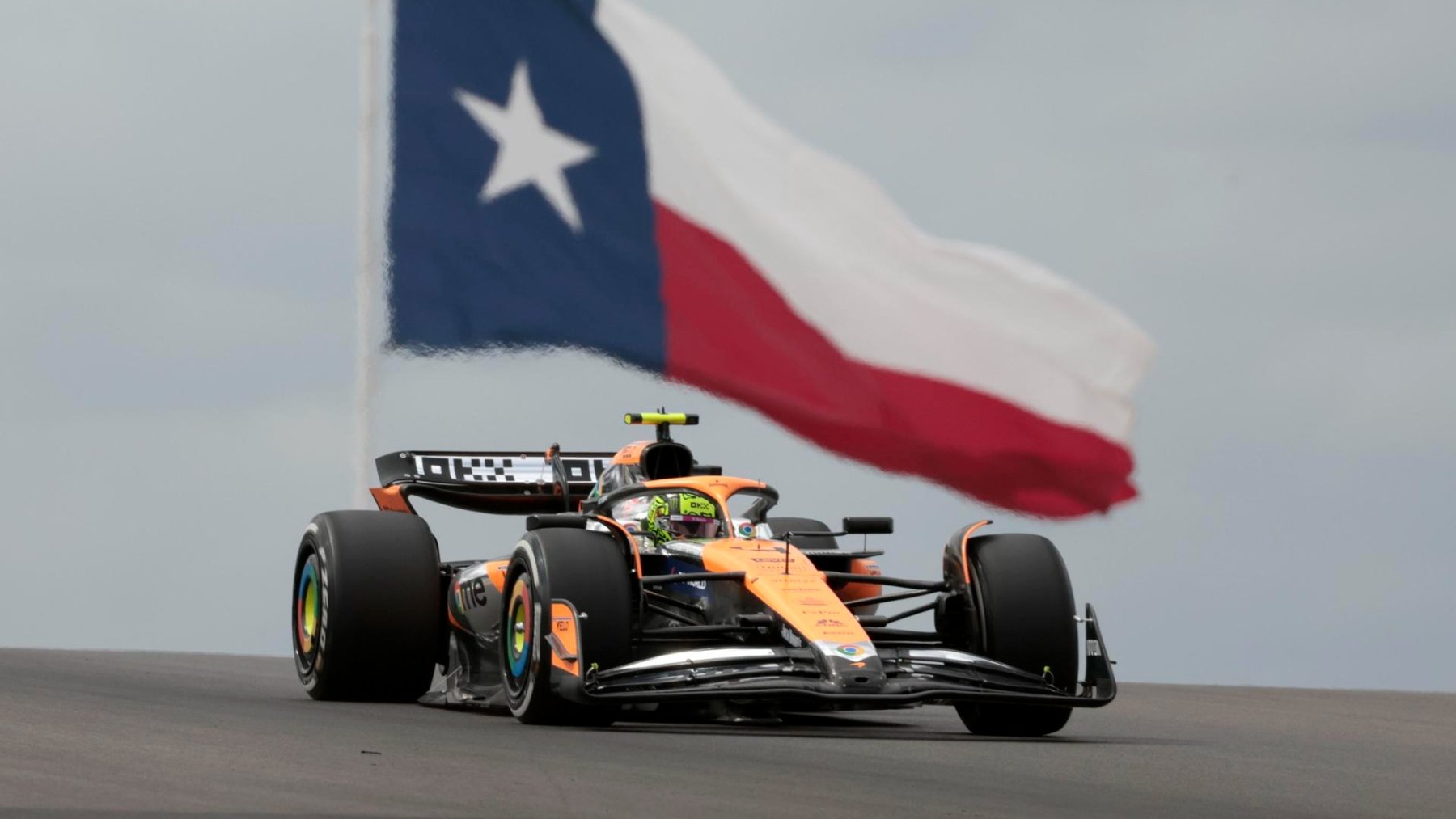 Lando Norris en el Circuito de Las Américas. (EFE)