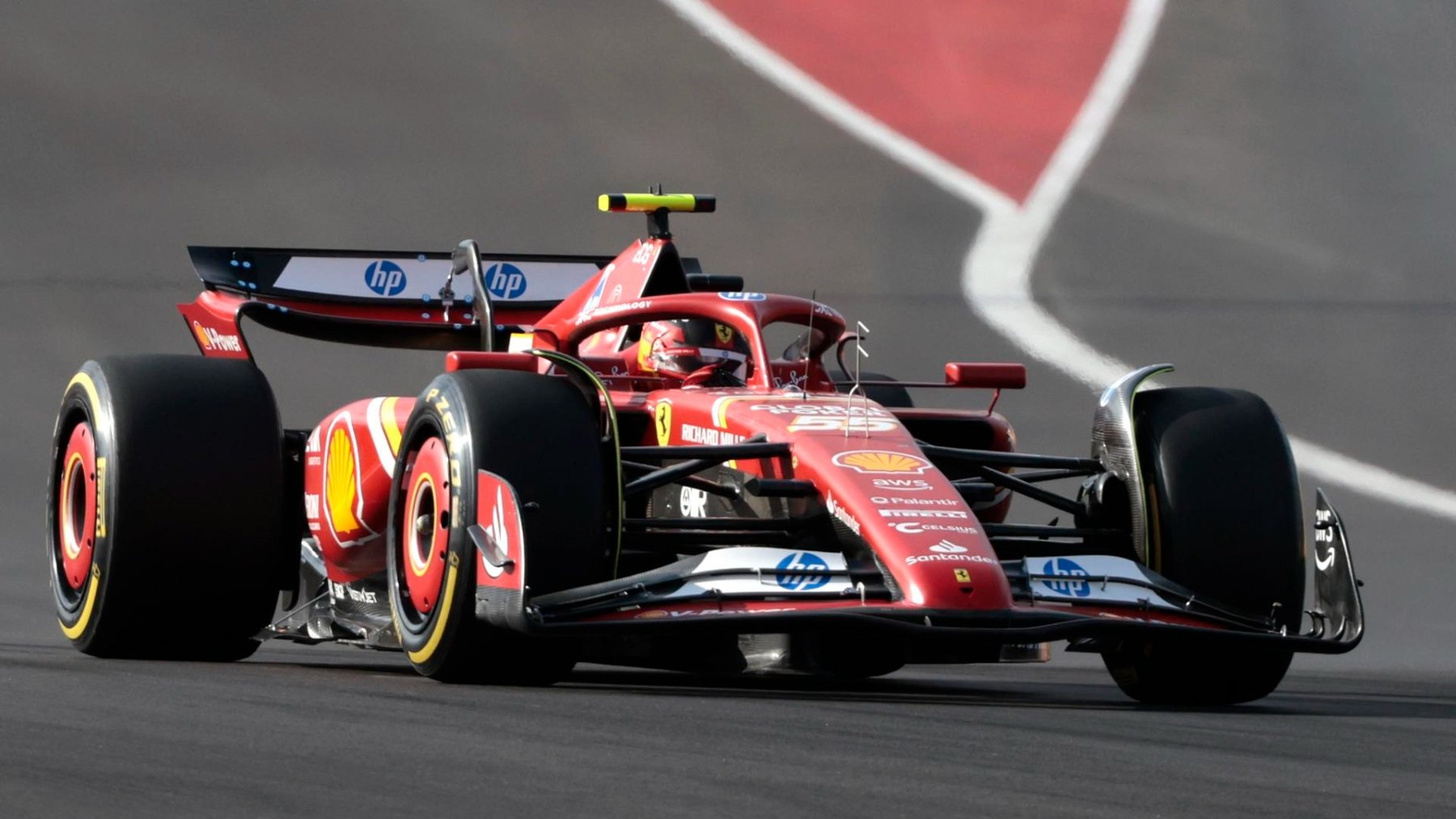 Carlos Sainz en el circuito de Austin. (EFE)