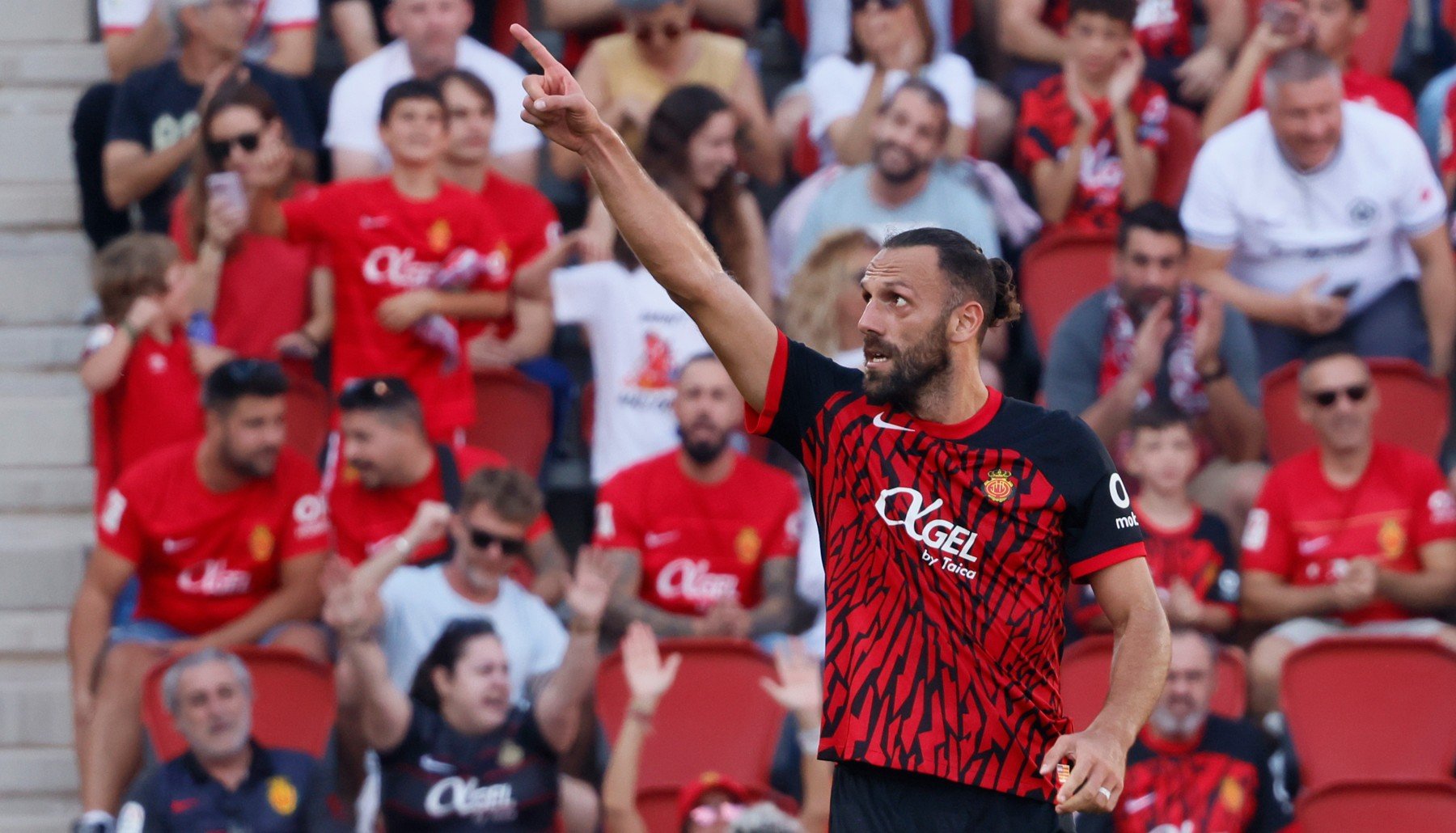 Muriqi celebra el gol. (EFE)