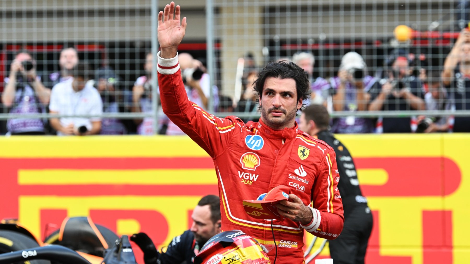 Carlos Sainz, piloto español de Ferrari. (Getty)