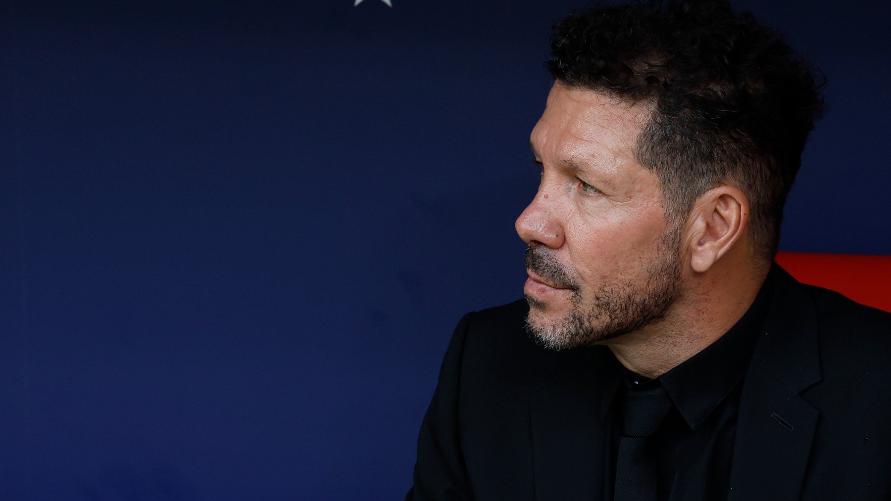 Simeone, durante el partido ante el Leganés. (EFE).