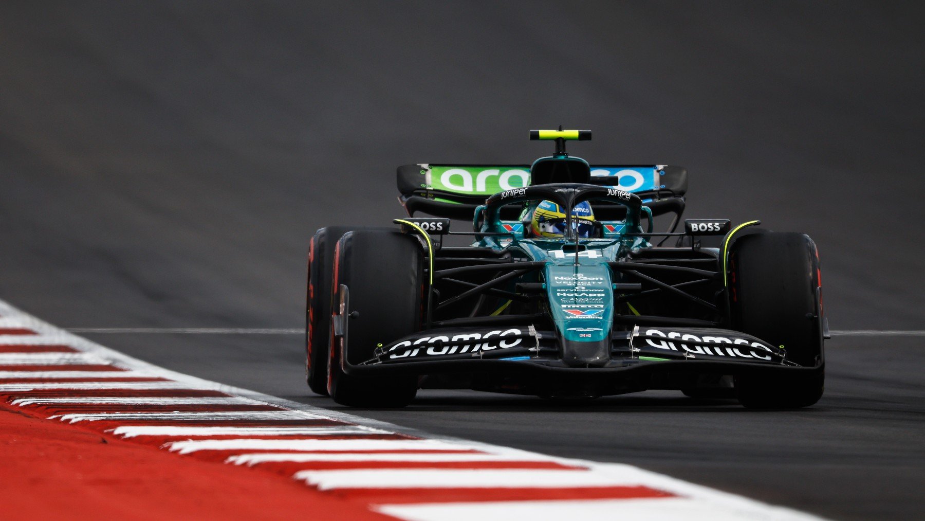 Alonso, durante el GP de Estados Unidos. (Getty)