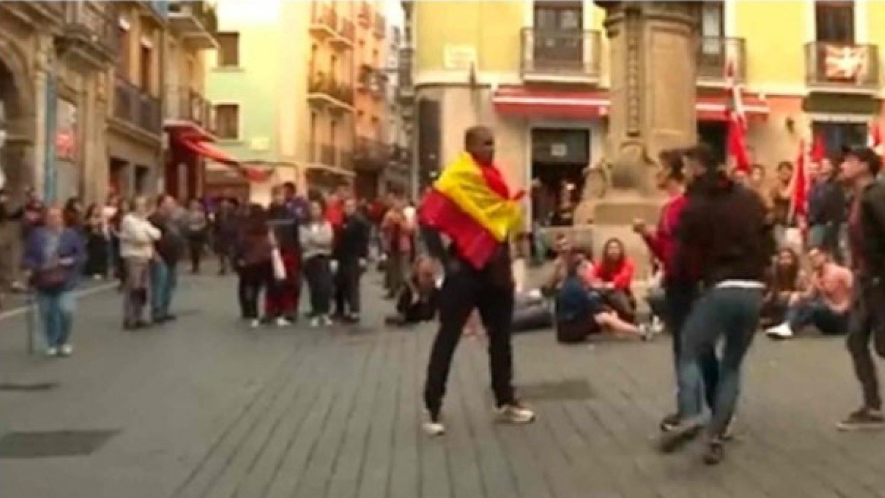 Lázaro, de origen cubano, se enfrentó a sus agresores protetarras en Pamplona.