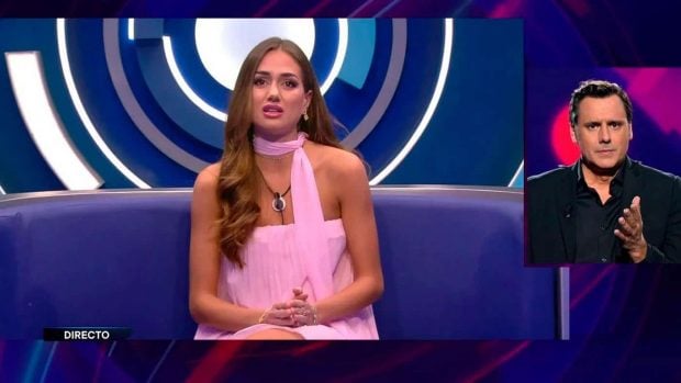 Maica se entera de que debe abandonar la casa de 'Gran Hermano'. (Mediaset)