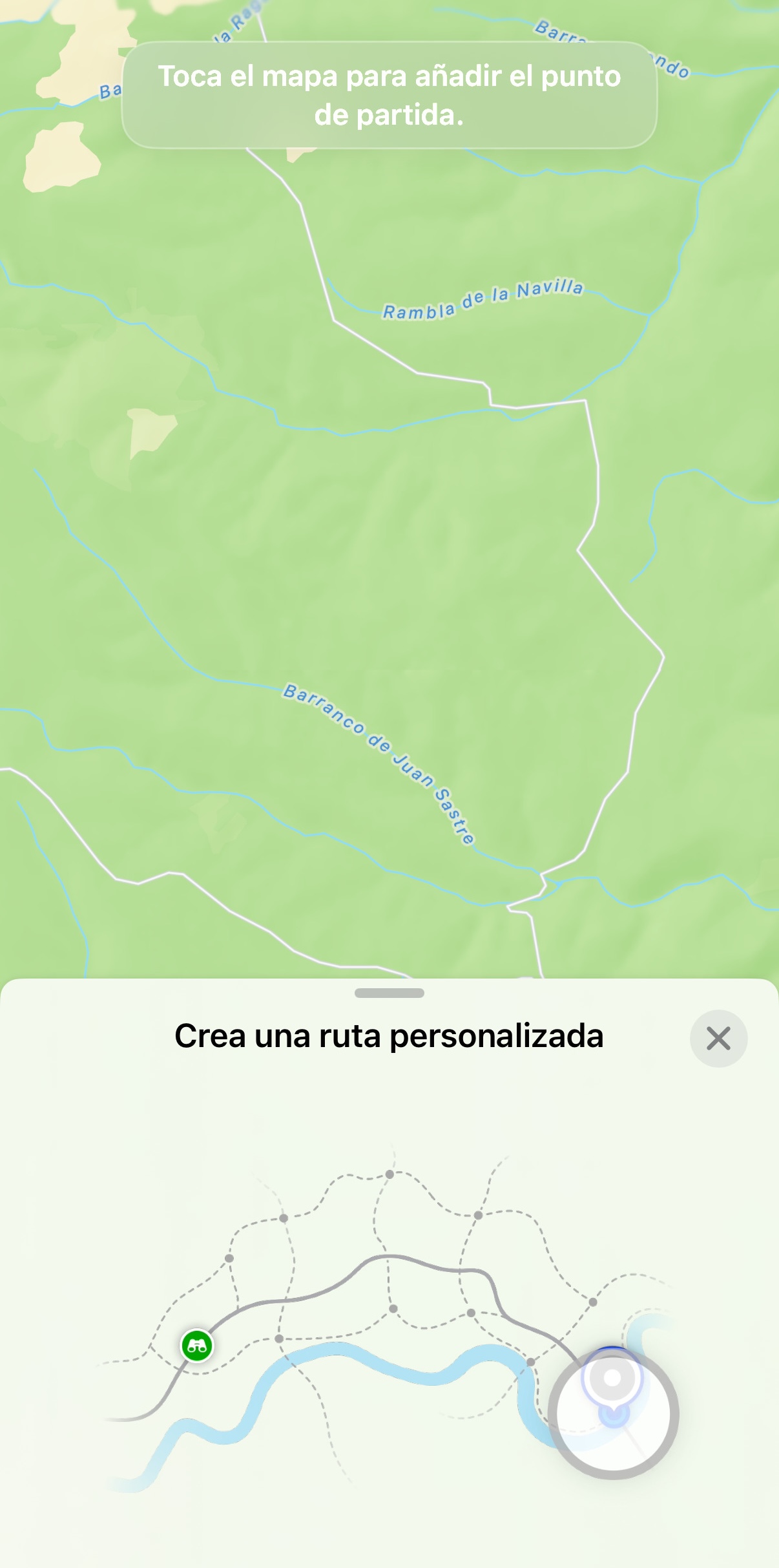 rutas personalizadas Apple Mapas