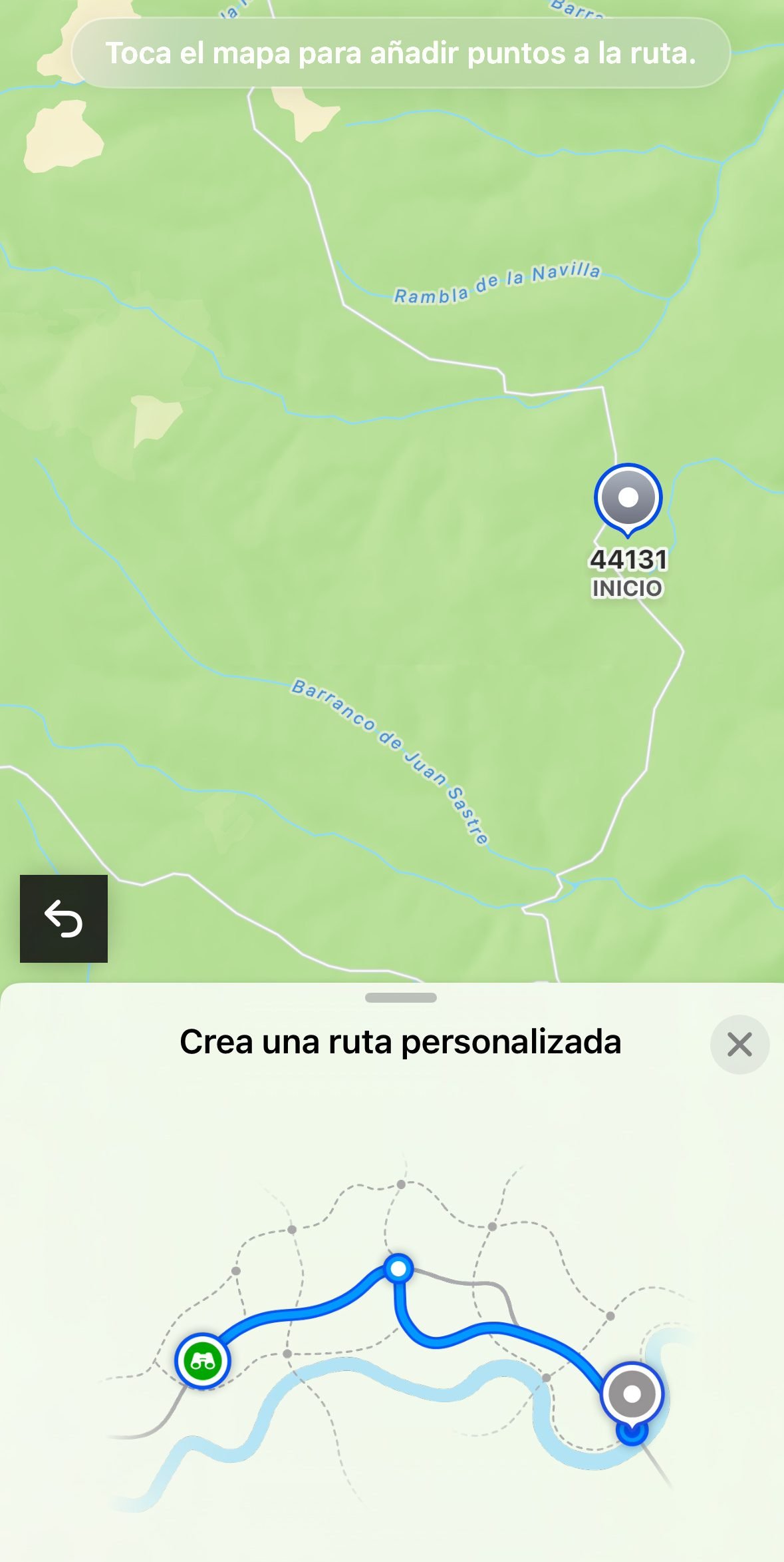 rutas personalizadas Apple Mapas