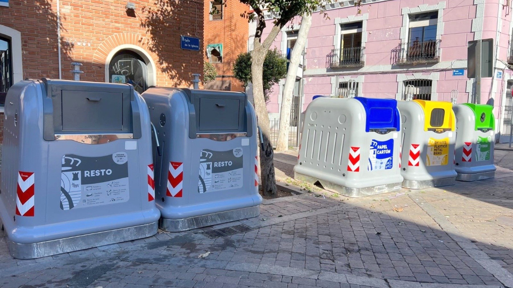 Contenedores de basura en Fuenlabrada. (Foto: EP)