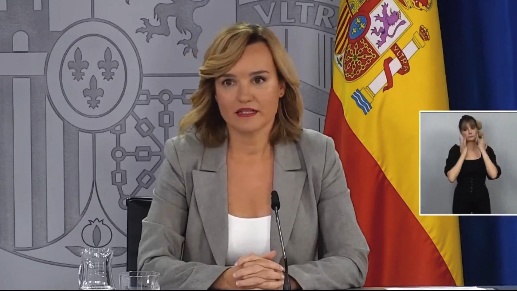 Pilar Alegría, portavoz del Gobierno.