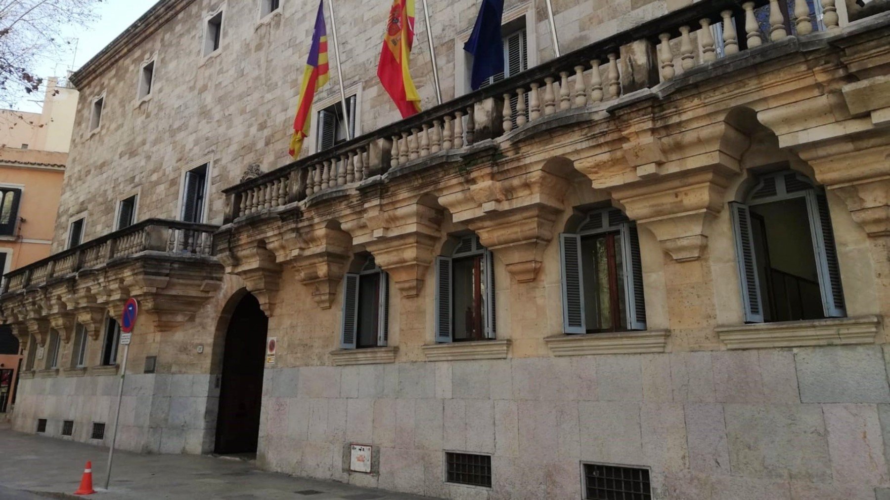 Fachada del TSJIB y la Audiencia Provincial.