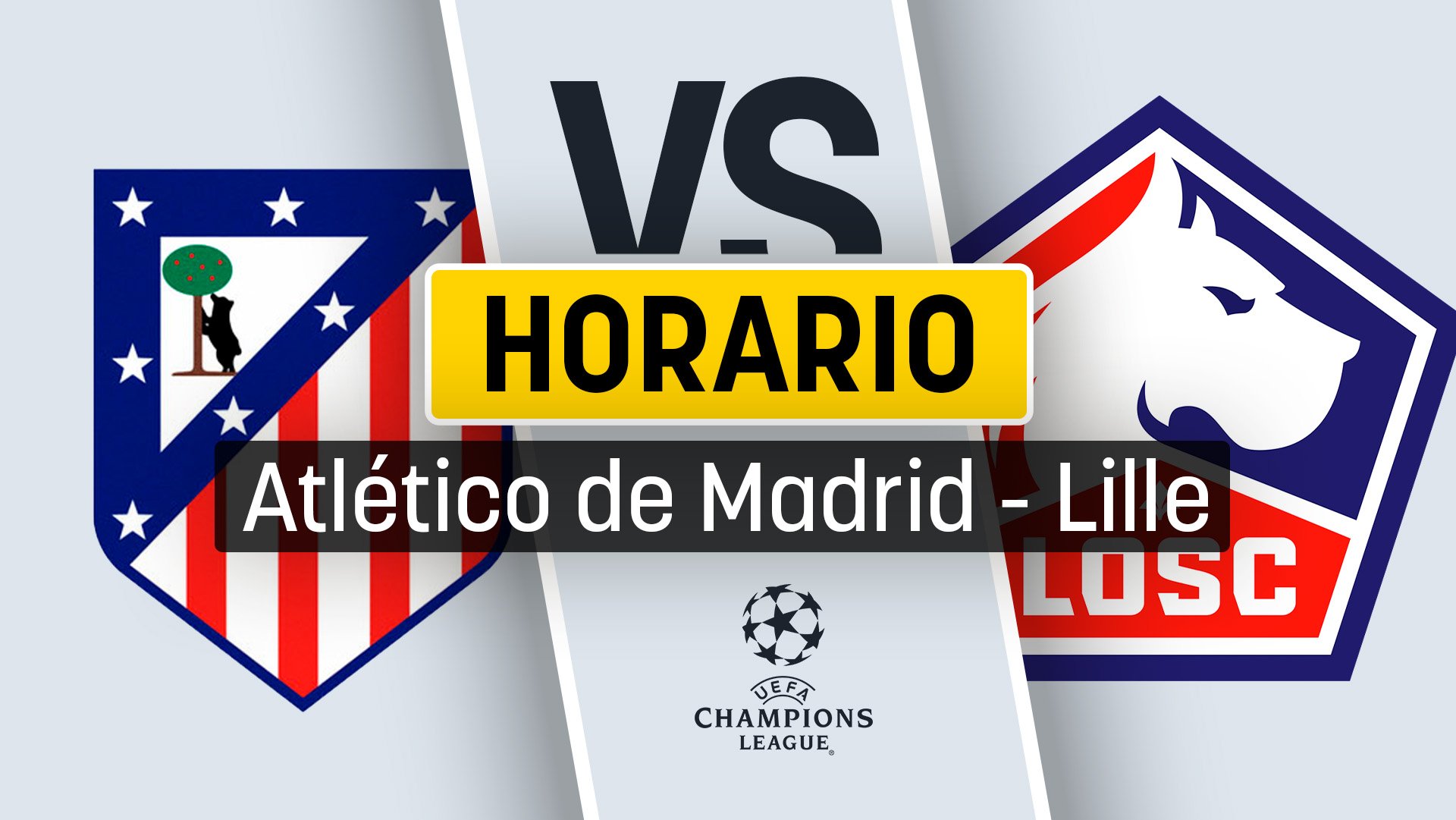 Atlético de Madrid – Lille: horario y dónde ver por TV en directo el partido de la Champions League.