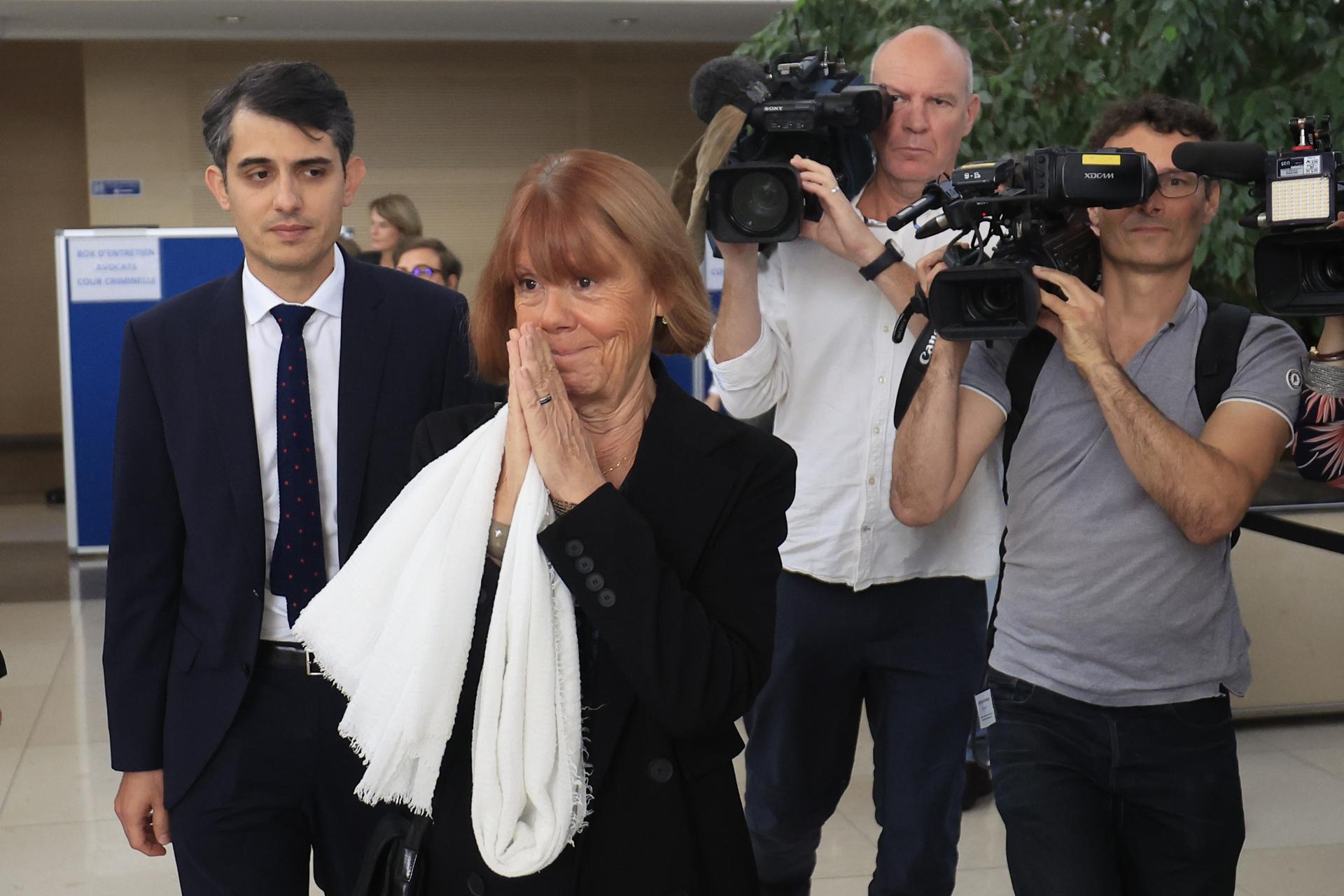 Gisèle Pelicot en los juzgados de Avignon, en Francia. (FOTO: EFE)