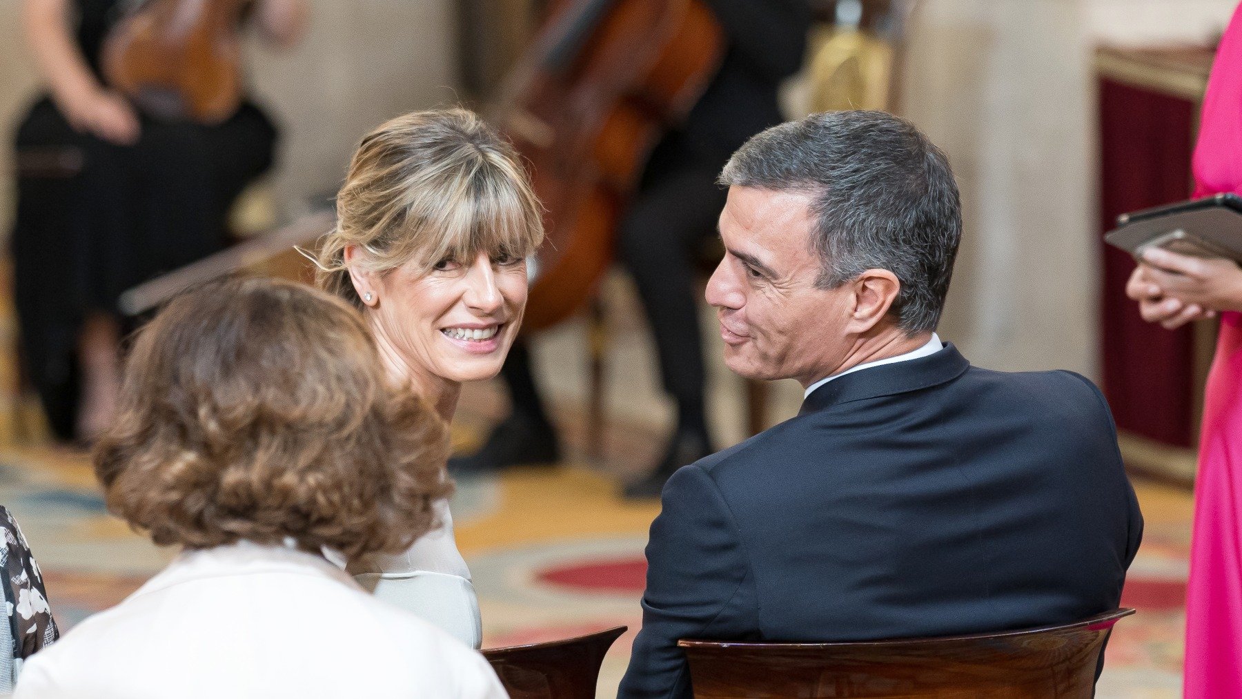 Begoña Gómez con Pedro Sánchez. (Foto: EP)