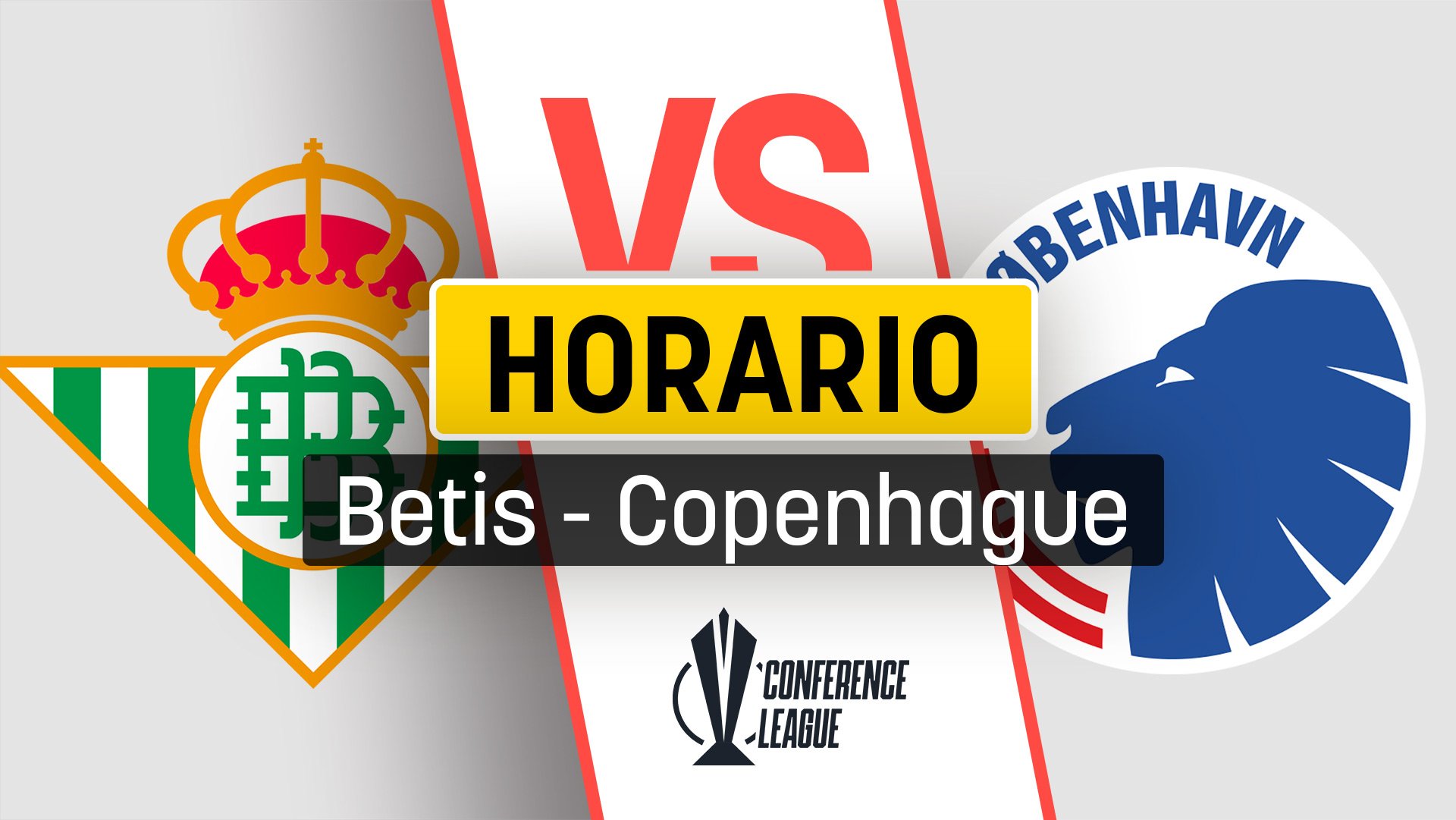 Horario Betis-Copenhague: a qué hora es y dónde ver por TV el partido de la Conference League.